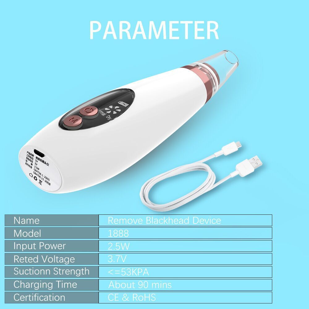 Blackhead Remover Vacuum Pore Cleaner for Deep Facial Cleansing