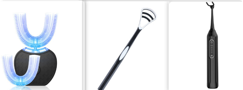 360° Automatic U-Shaped Electric Toothbrush with Blue Light