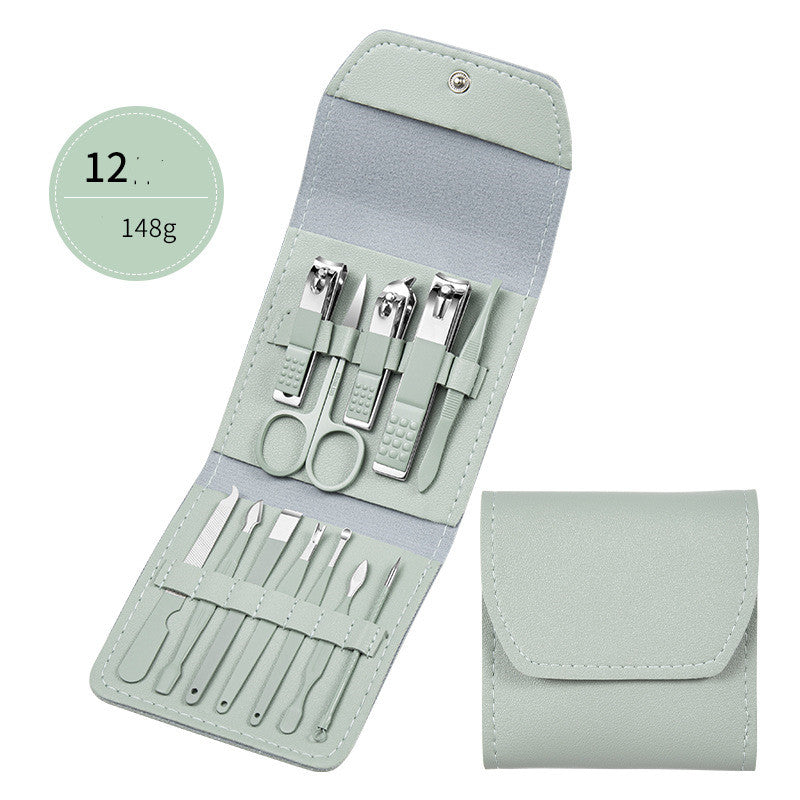 Professional Manicure Pedicure Kit with Stainless Steel Tools
