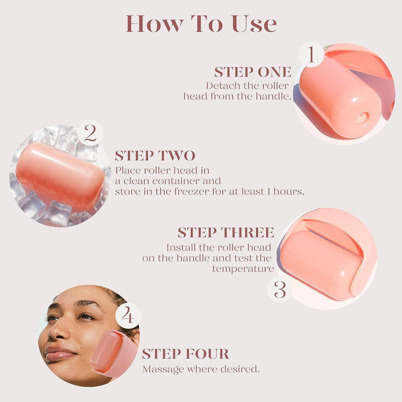 Facial Ice Roller Massager for Puffy Eyes & Skin Tightening