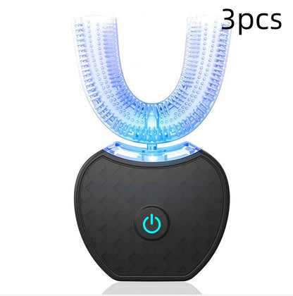 360° Automatic U-Shaped Electric Toothbrush with Blue Light