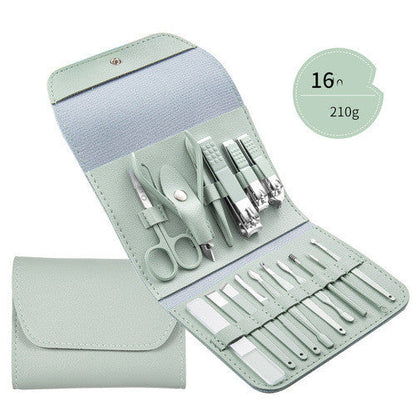 Professional Manicure Pedicure Kit with Stainless Steel Tools