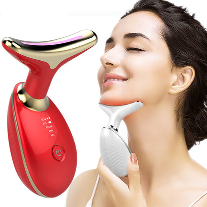 EMS Neck Lifting Massager with LED Therapy & Wrinkle Tightening