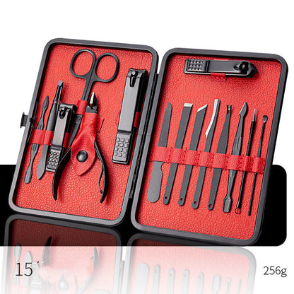 Professional Manicure Pedicure Kit with Stainless Steel Tools