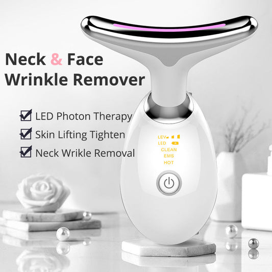 EMS Neck Lifting Massager with LED Therapy & Wrinkle Tightening
