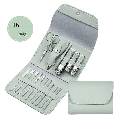 Professional Manicure Pedicure Kit with Stainless Steel Tools