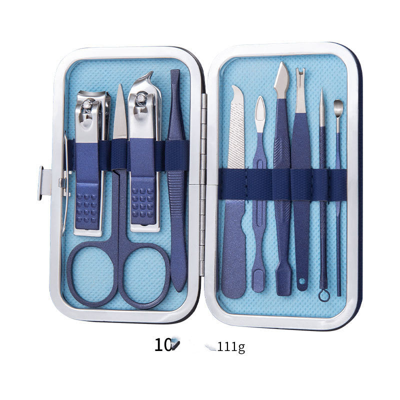 Professional Manicure Pedicure Kit with Stainless Steel Tools