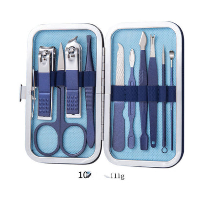 Professional Manicure Pedicure Kit with Stainless Steel Tools