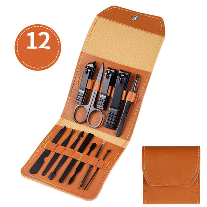 Professional Manicure Pedicure Kit with Stainless Steel Tools