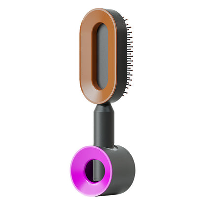 Self Cleaning Hair Brush for Women with Scalp Massage Design