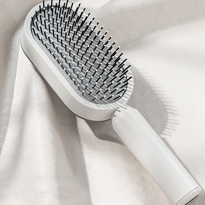Self Cleaning Hair Brush for Women with Scalp Massage Design