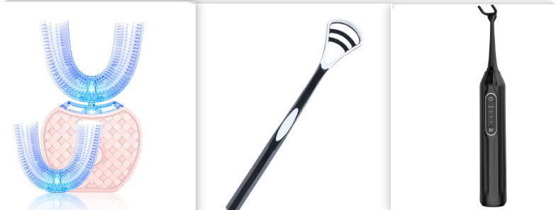 360° Automatic U-Shaped Electric Toothbrush with Blue Light