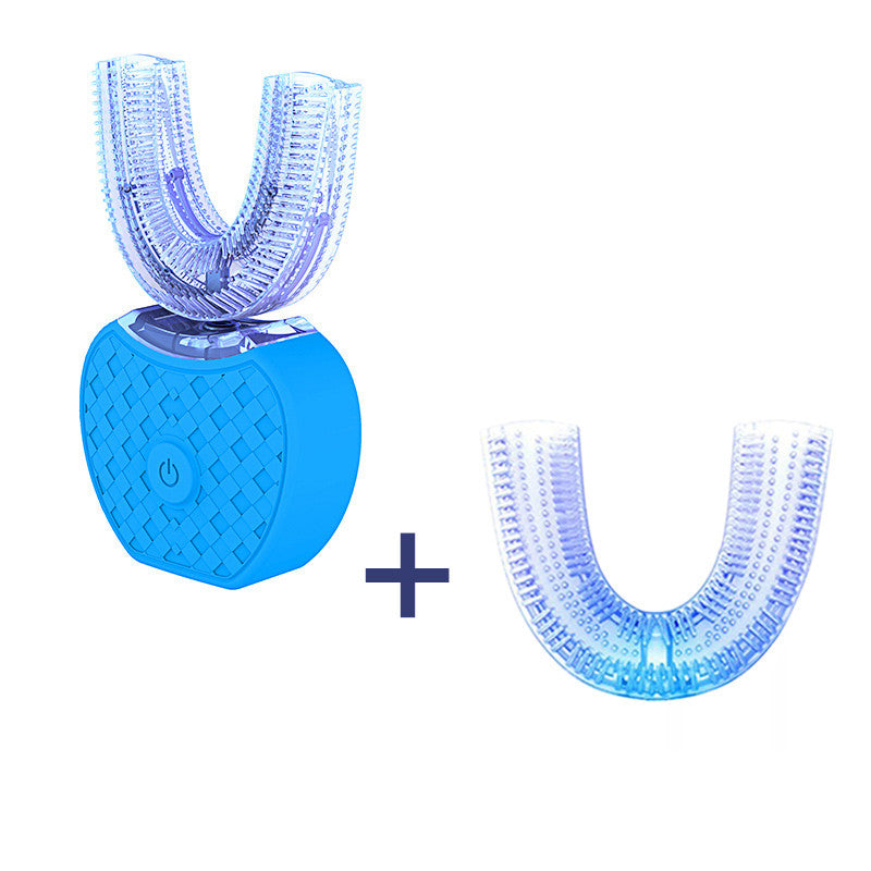 360° Automatic U-Shaped Electric Toothbrush with Blue Light