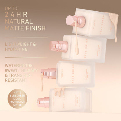 Matte Liquid Foundation SPF 30 – Lightweight Sun Protection