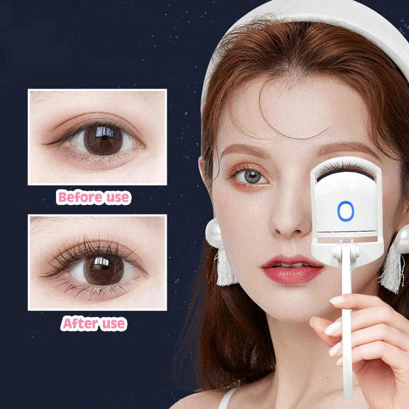 Rechargeable Heated Eyelash Curler with USB Fast Heating