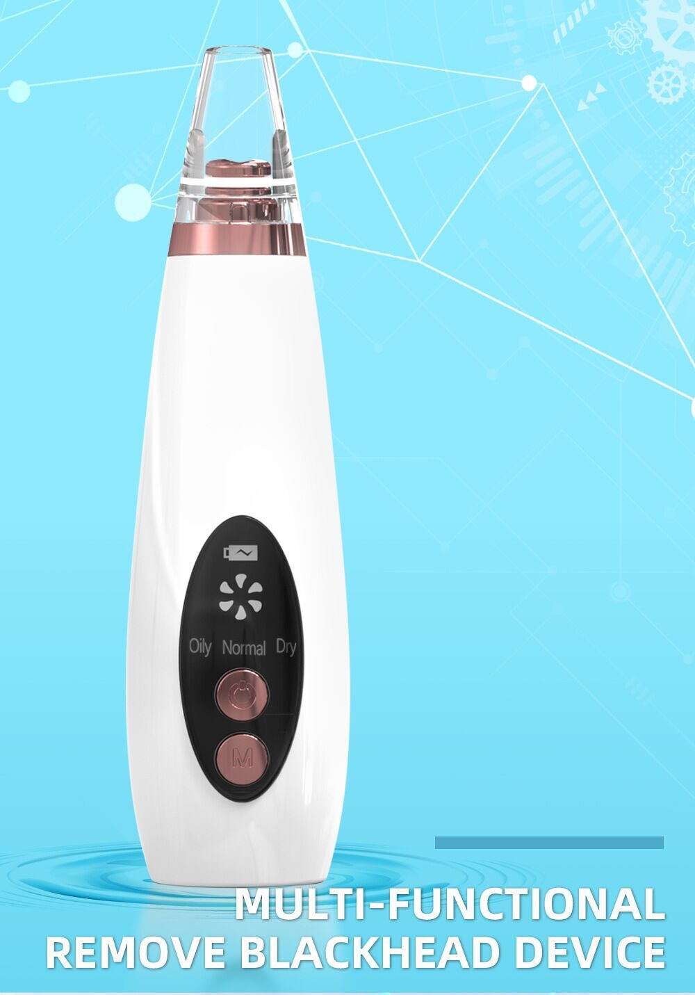 Blackhead Remover Vacuum Pore Cleaner for Deep Facial Cleansing