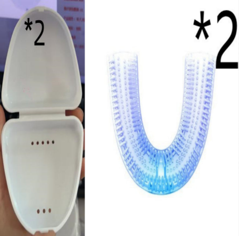 360° Automatic U-Shaped Electric Toothbrush with Blue Light