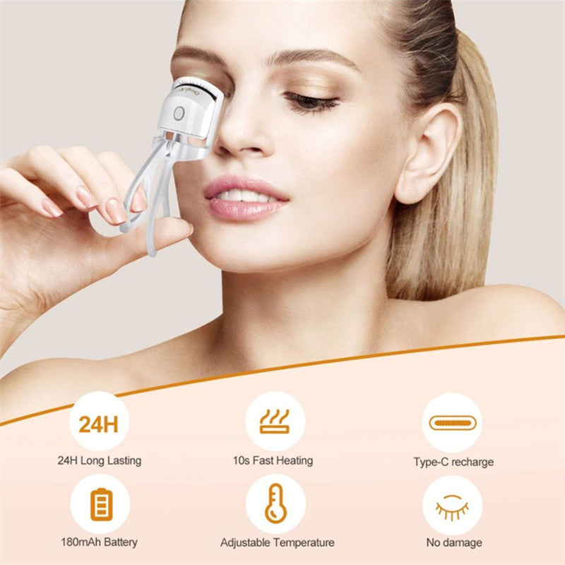 Rechargeable Heated Eyelash Curler with USB Fast Heating