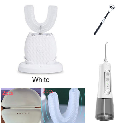 360° Automatic U-Shaped Electric Toothbrush with Blue Light