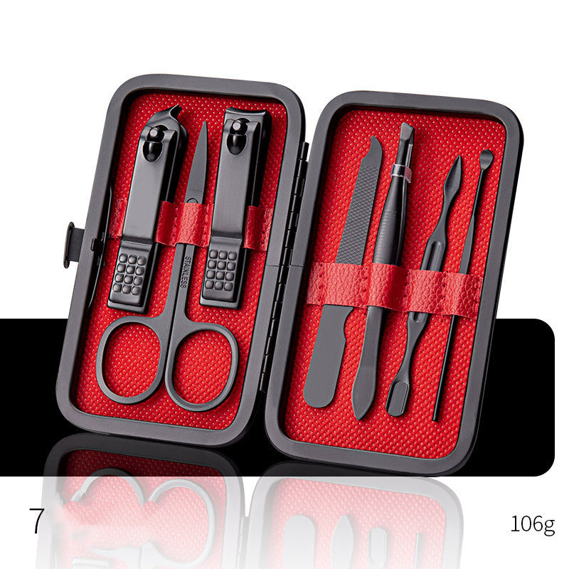 Professional Manicure Pedicure Kit with Stainless Steel Tools